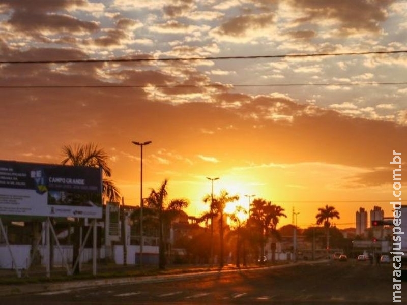 Inmet prevê céu aberto para quase todo o MS e máxima de 37ºC