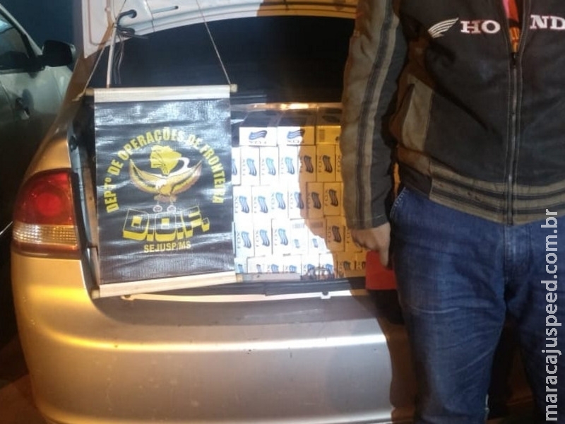 Maracaju: DOF apreende pneus e cigarros contrabandeados do Paraguai Maracaju: DOF apreende pneus e cigarros contrabandeados do Paraguai