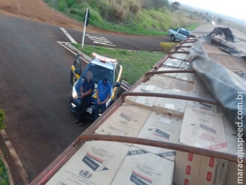 Polícia apreende 800 mil maços de cigarros contrabandeados do PY Polícia apreende 800 mil maços de cigarros contrabandeados do PY