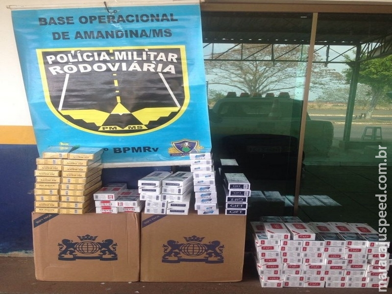 Polícia apreende carga de cigarros contrabandeados