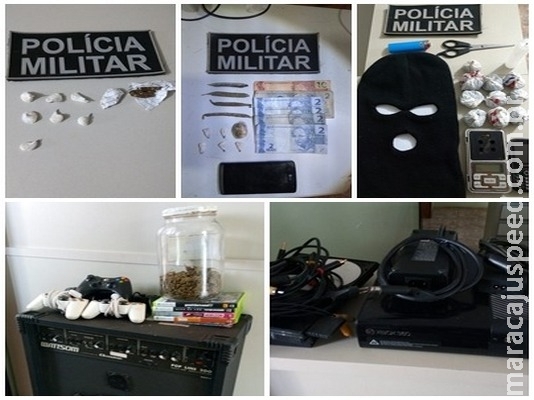 Polícia prende cinco jovens por tráfico de drogas