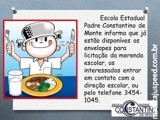 Pregão presencial para aquisição de gêneros alimentícios da E. E. Padre Constantino de Monte Pregão presencial para aquisição de gêneros alimentícios da E. E. Padre Constantino de Monte