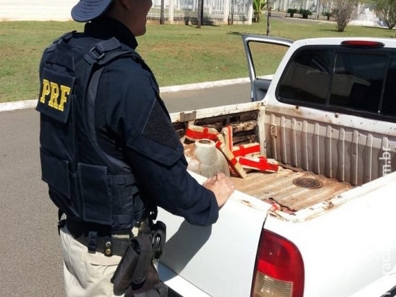 PRF apreende 150 kg de droga de traficante douradense