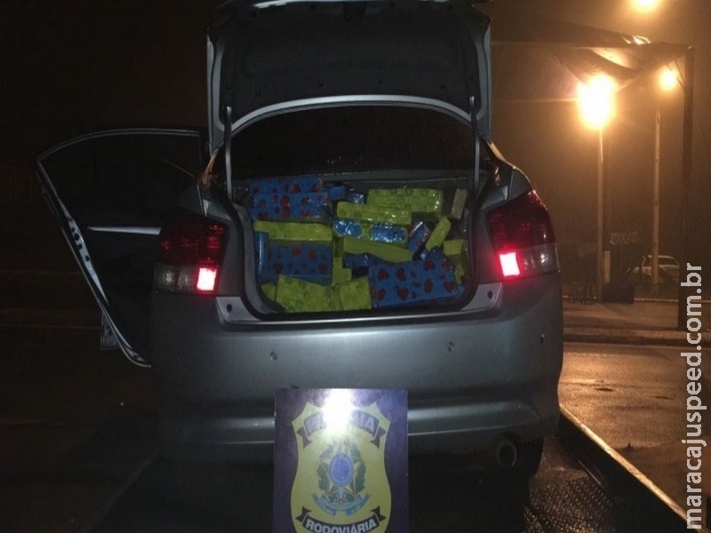 PRF apreende 517kg de maconha e prende condutor após tentativa de fuga