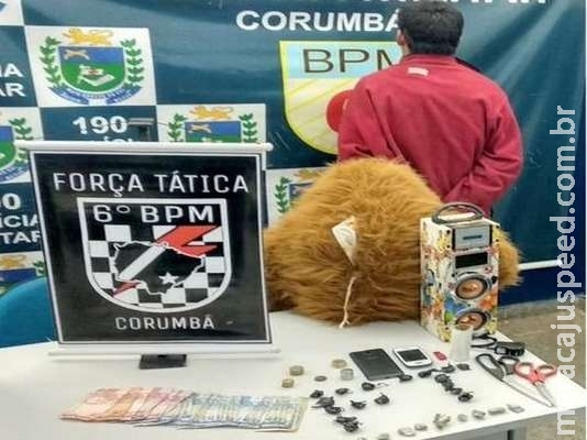 Homem é preso após esconder maconha em ursinho de pelúcia