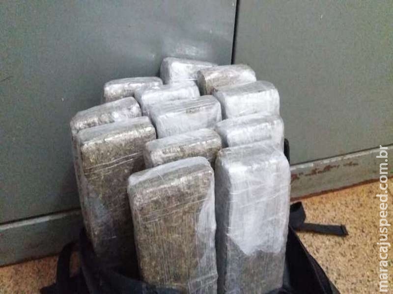 Homem é preso com maconha em Dourados e diz que revenderia droga por R$ 2,5 mil o quilo
