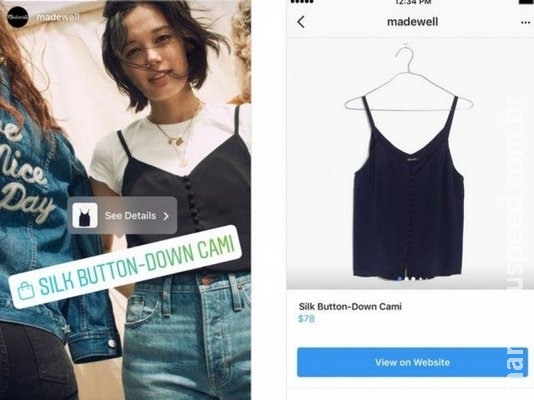 Instagram lança botão para compras de usuários pelo stories da rede social