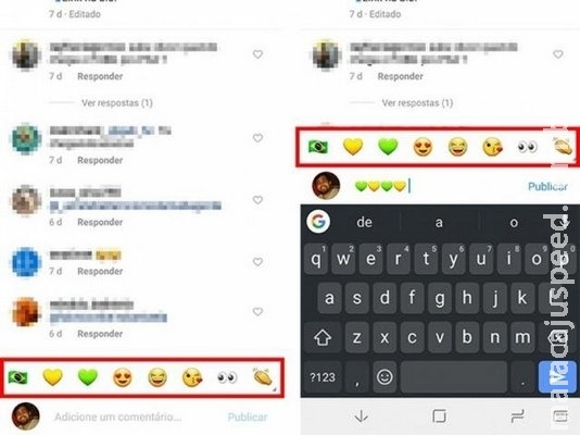 Instagram libera atalho com os emojis que usuário mais usa nos comentários Instagram libera atalho com os emojis que usuário mais usa nos comentários