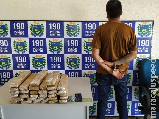Morador de Florianópolis é preso em MS com 30 quilos de maconha