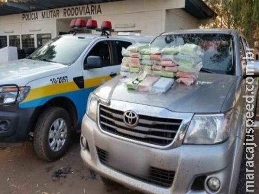 Motorista é preso com 40 kg de cocaína no tanque de Hilux