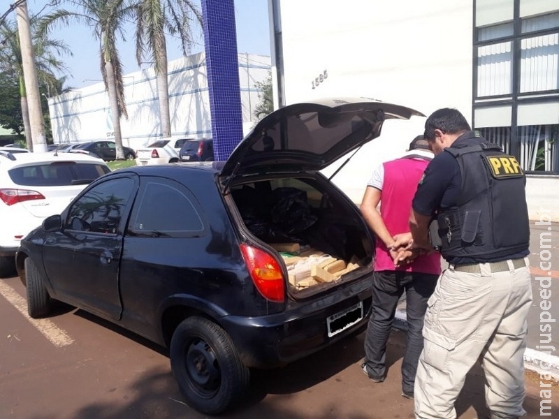 Pane mecânica faz PRF apreender maconha
