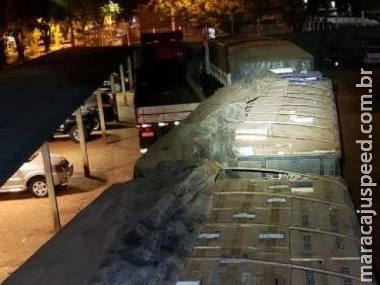 PF apreende carregamento de cigarro contrabandeado avaliado em milhões
