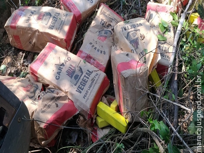 PMA apreende 479 kg de maconha em sacas de carvão com campo-grandense PMA apreende 479 kg de maconha em sacas de carvão com campo-grandense