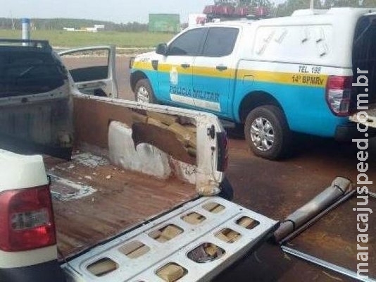 Polícia prende traficante com 250 quilos de maconha na MS-164 Polícia prende traficante com 250 quilos de maconha na MS-164
