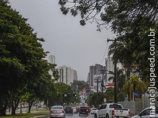 Temperatura cai e pode até chover granizo em MS nesta segunda