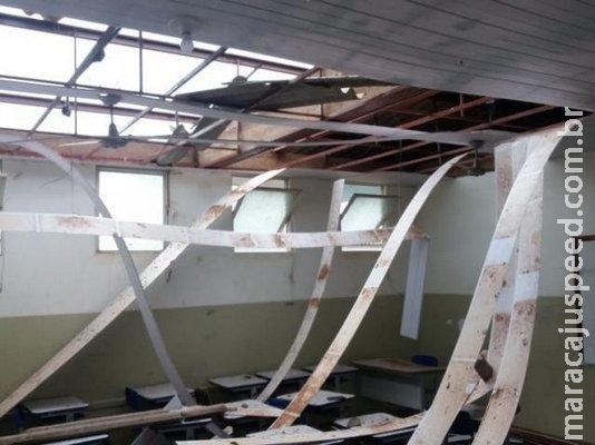 Tempestade em Bandeirantes deixa mais de 100 famílias desabrigadas Tempestade em Bandeirantes deixa mais de 100 famílias desabrigadas