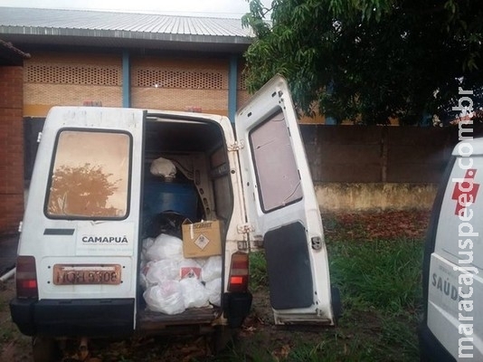 Ambulâncias ficam paradas e viram depósitos de lixo hospitalar em cidade de MS: Ambulâncias ficam paradas e viram depósitos de lixo hospitalar em cidade de MS:
