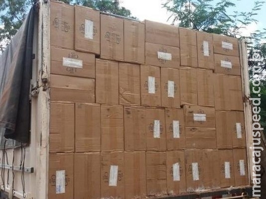Carga de cigarro avaliada em R$ 1,4 milhão é apreendida na BR-163