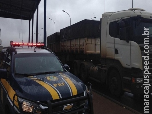 Carreta roubada em Goiás é recuperada pela polícia em MS