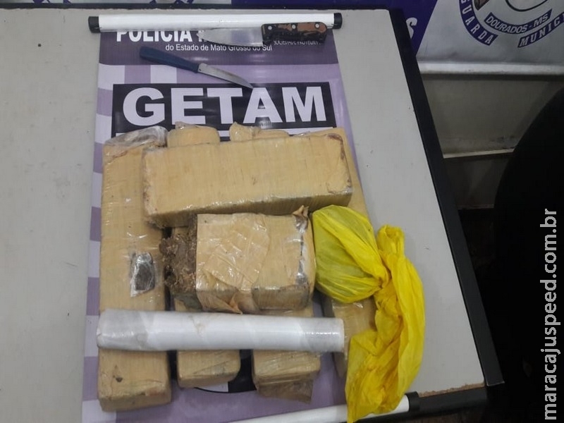 Getam captura evadido e apreende menor com droga no Jardim Caymã