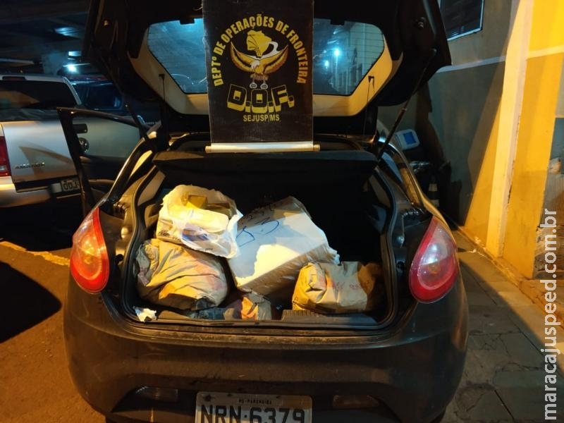 Maracaju: DOF recupera veículo furtado em Minas Gerais e carregado com droga