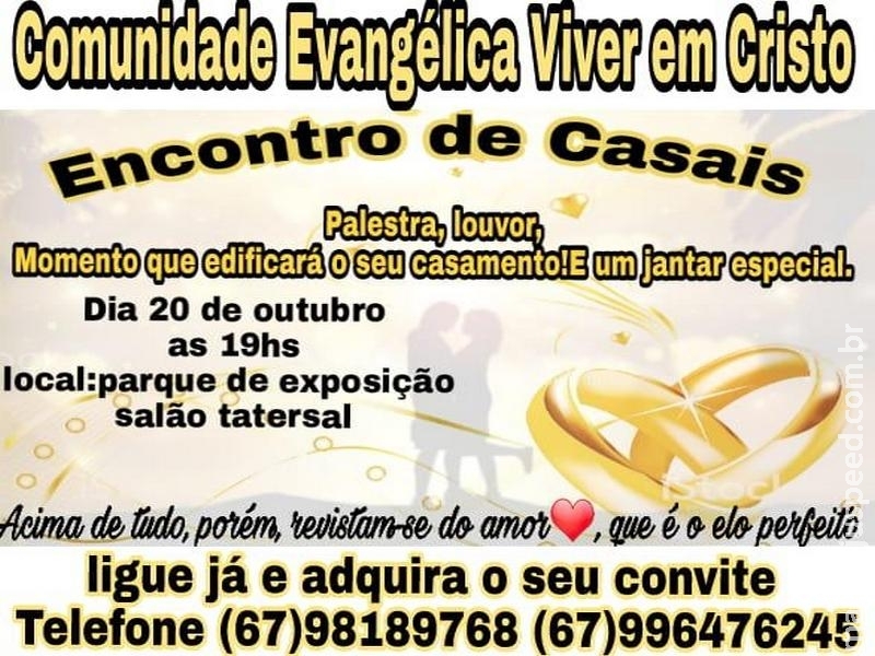 Maracaju: Evento na Comunidade Evangélica Viver em Cristo