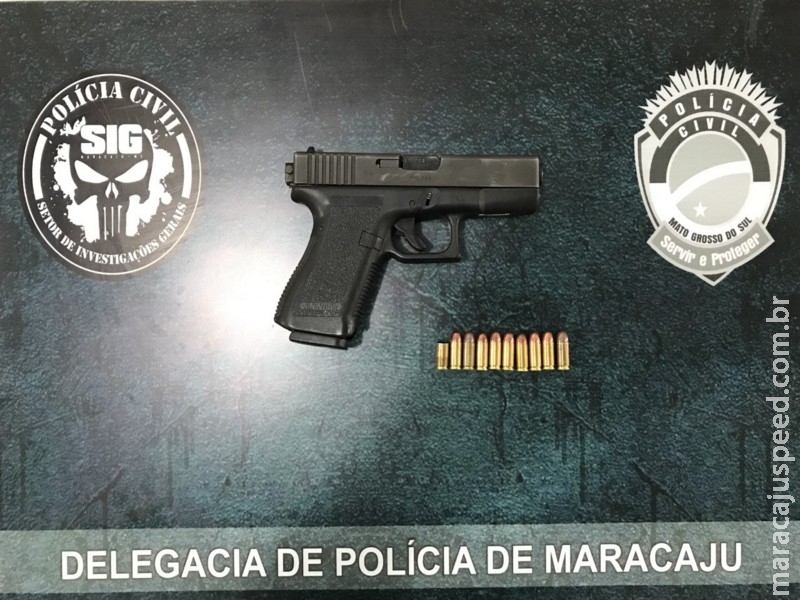 Maracaju: Polícia Civil cumpre mandado de busca e apreensão e prende autor em flagrante por posse de arma de fogo de uso permitido
