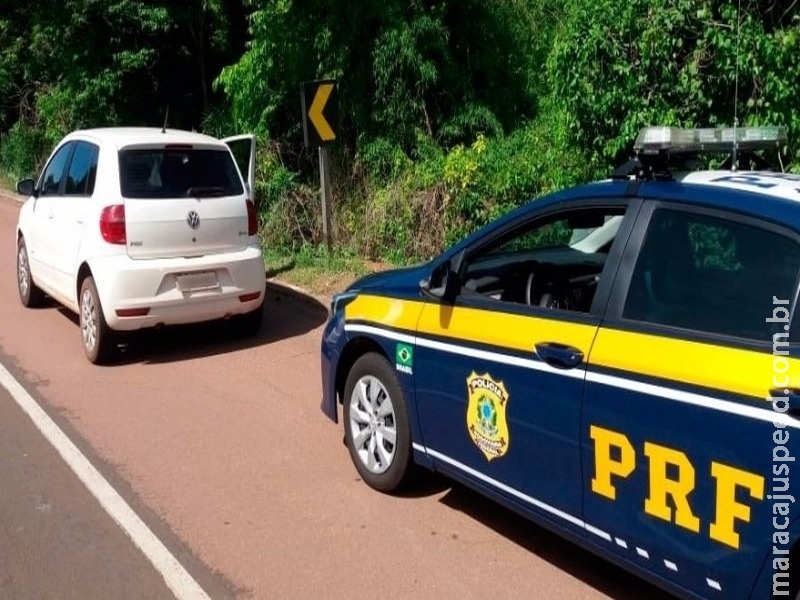 PRF recupera carro e prende motorista na BR-163