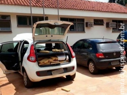 Traficante e "batedor" são presos com 410 quilos de maconha e skunk na BR-163