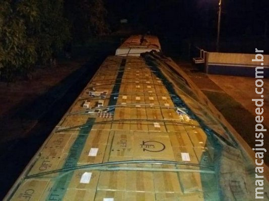 Carga de cigarros apreendida em bitrens está avaliada em R$ 3 milhões