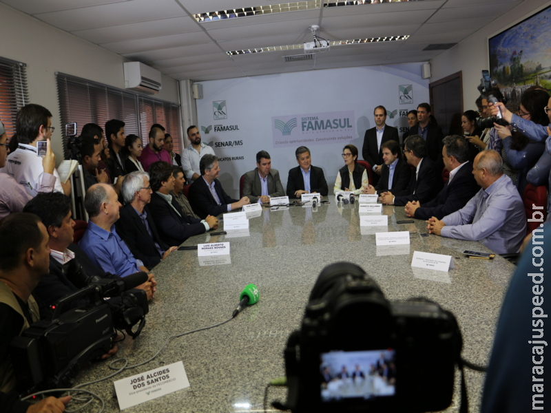 Em coletiva de imprensa na Famasul, futura Ministra da Agricultura Tereza Cristina destaca segurança jurídica no Agro Em coletiva de imprensa na Famasul, futura Ministra da Agricultura Tereza Cristina destaca segurança jurídica no Agro