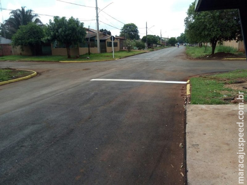 Maracaju: Capa asfáltica e operação tapa buraco na Rua Guilhermino Pereira dos Santos