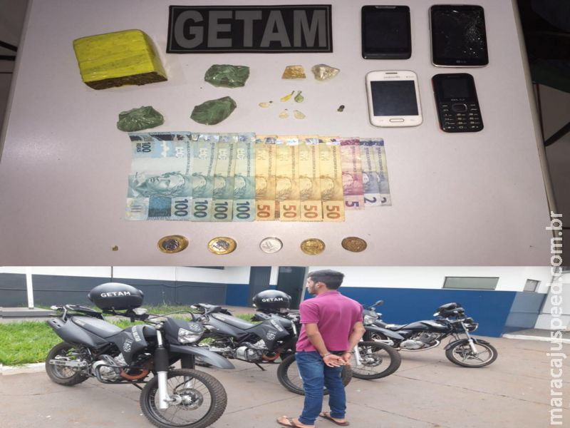 Maracaju: GETAM prende homem por tráfico de drogas na Vila Juquita Maracaju: GETAM prende homem por tráfico de drogas na Vila Juquita