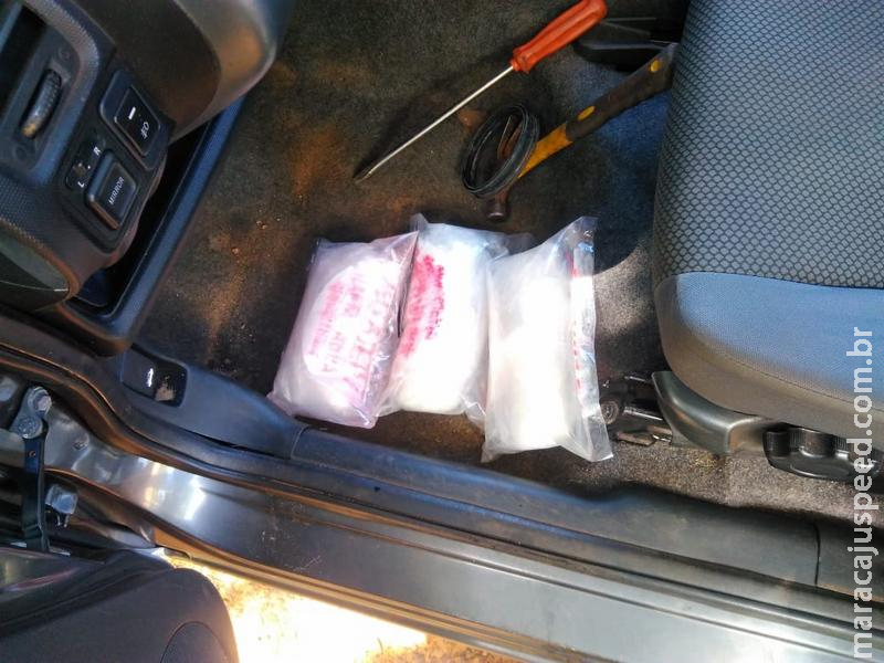 Maracaju: Homem é preso pelo DOF com 1,5 kg de cocaína pura próximo ao Copo Sujo