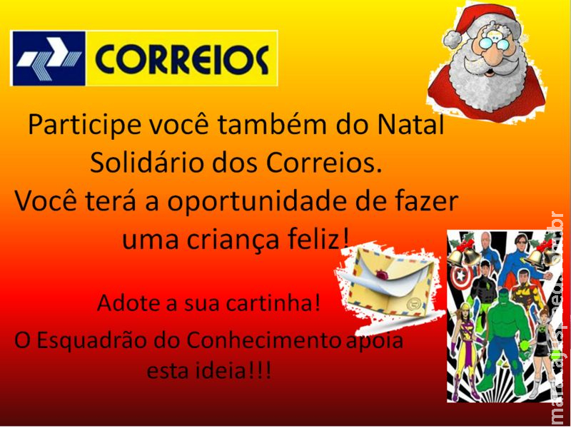 Maracaju participa da Campanha Papai Noel dos Correios Maracaju participa da Campanha Papai Noel dos Correios