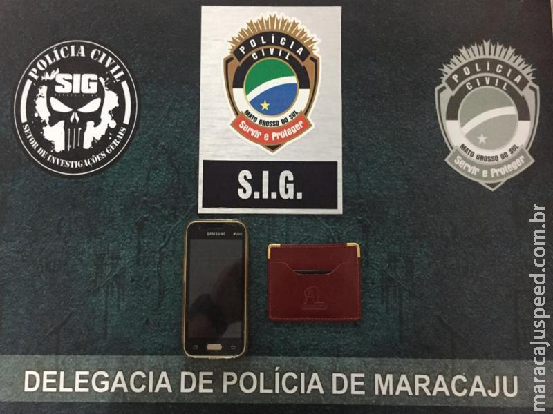 Maracaju: Polícia Civil prende autor de furto em flagrante e recupera aparelho celular e bolsa Maracaju: Polícia Civil prende autor de furto em flagrante e recupera aparelho celular e bolsa
