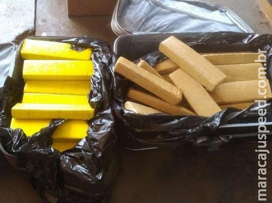 Mulher é presa com malas "recheadas" de maconha que levaria de MS para GO