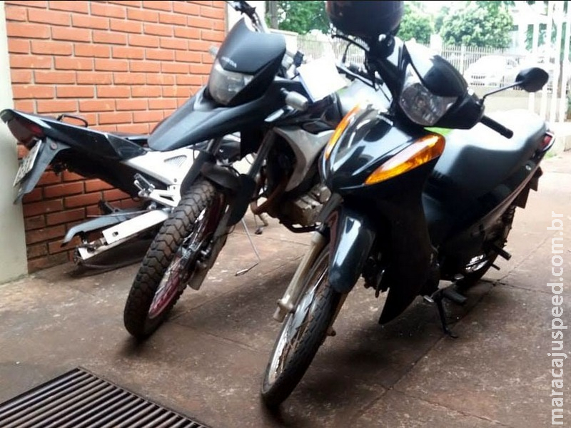 Policia Militar recupera motos roubadas em Dourados e prende duas pessoas