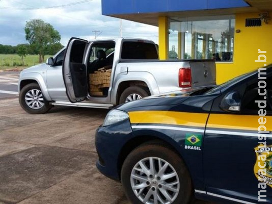 Preso condutor de Amarok "recheada" com mais de 1 tonelada de maconha