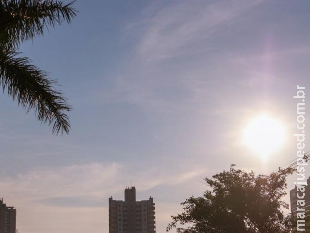 Sol aparece em MS, mas há possibilidade de chuva forte