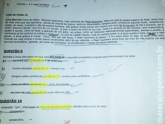 Candidatos reclamam de erros em prova de concurso para professores Candidatos reclamam de erros em prova de concurso para professores