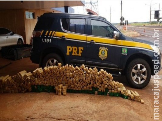 Foragido do semiaberto é preso com 150 quilos de maconha e cocaína