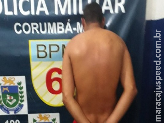 Homem é detido após se trancar em quarto com enteado em MS 