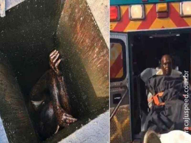 Ladrão fica entalado em exaustor de restaurante por dois dias Ladrão fica entalado em exaustor de restaurante por dois dias