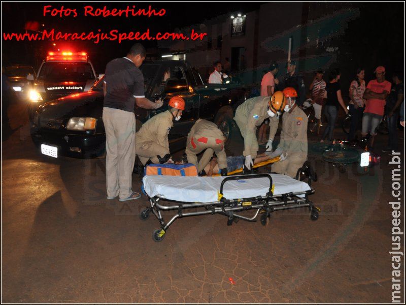 Maracaju: Colisão entre motocicleta e caminhonete na Vila Juquita. Motociclista fica inconsciente e tem dentes da boca quebrados Maracaju: Colisão entre motocicleta e caminhonete na Vila Juquita. Motociclista fica inconsciente e tem dentes da boca quebrados