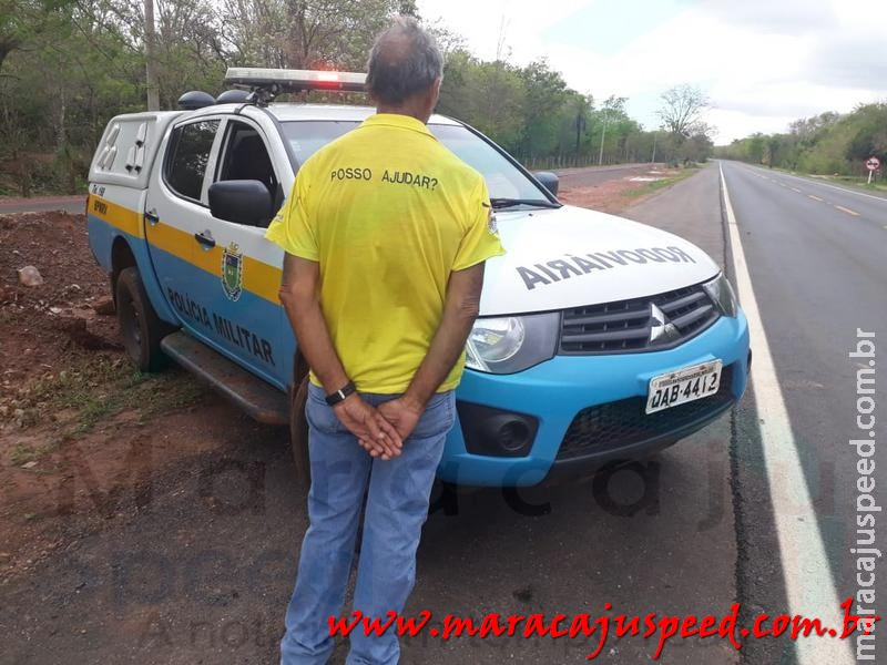 PMR prende homem com CNH adulterada na MS 178 PMR prende homem com CNH adulterada na MS 178