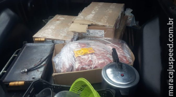  Polícia prende três suspeitos de furto a caminhão com carne suína em MS