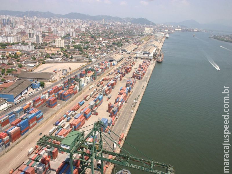 Porto de Santos movimenta 110 milhões de toneladas de carga em 2018 Porto de Santos movimenta 110 milhões de toneladas de carga em 2018