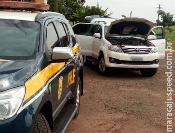 PRF recupera em Nova Alvorada do Sul carro roubado no Paraná