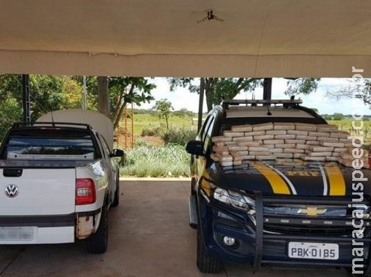 Traficante é preso com 73 quilos de cocaína em fundo falso de picape